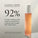 Clinically tested graphic showing a bottle of Tropic Finishing Touch makeup setting spray alongside text stating '92% of users leading active lifestyles agreed their makeup lasted longer after application,' with a note that results are from an independent study averaging 16 hours after exercise, sweating, and high-energy activity.